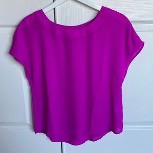 Banana Republic Size XS Royal Fuchsia Drapey Top
